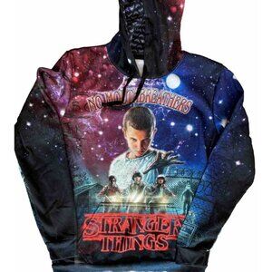 STRANGER THINGS No Mouth Breathers Hoodie XS Jacket Eleven NWOT